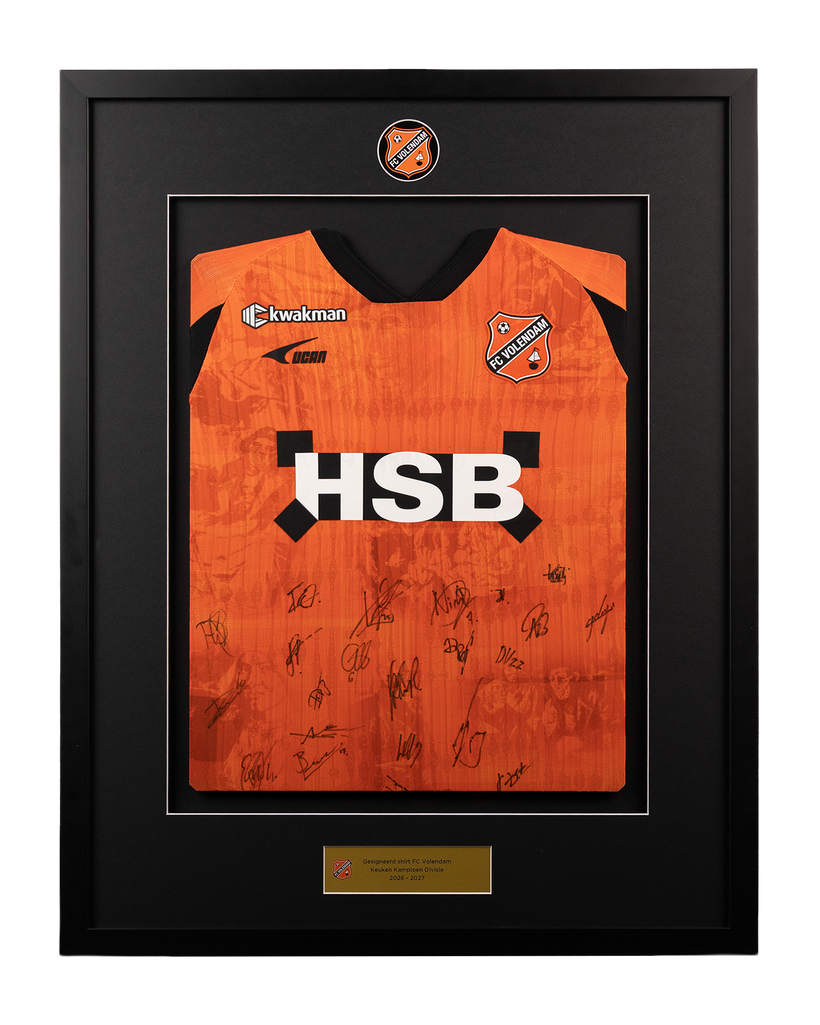 Ingelijst en gesigneerd thuisshirt FC Volendam 2026-2027