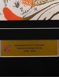 Ingelijst en gesigneerd uitshirt FC Volendam 2026-2027