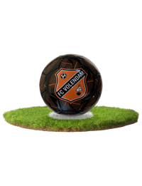 Bal zwart-oranje FC Volendam