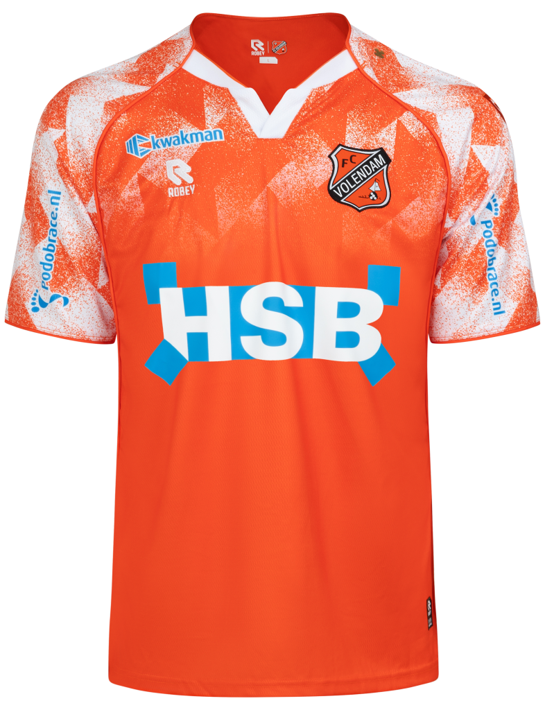 FC Volendam Home Camiseta de Fútbol (unknown year). Sponsored by Keuken